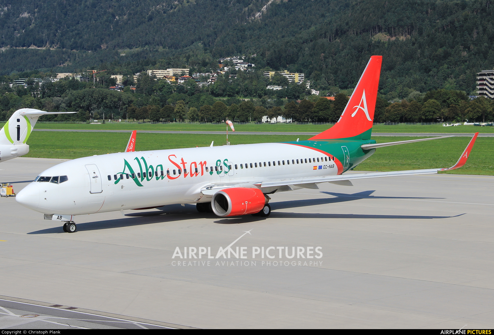 AlbaStar EC-NAB aircraft at Innsbruck