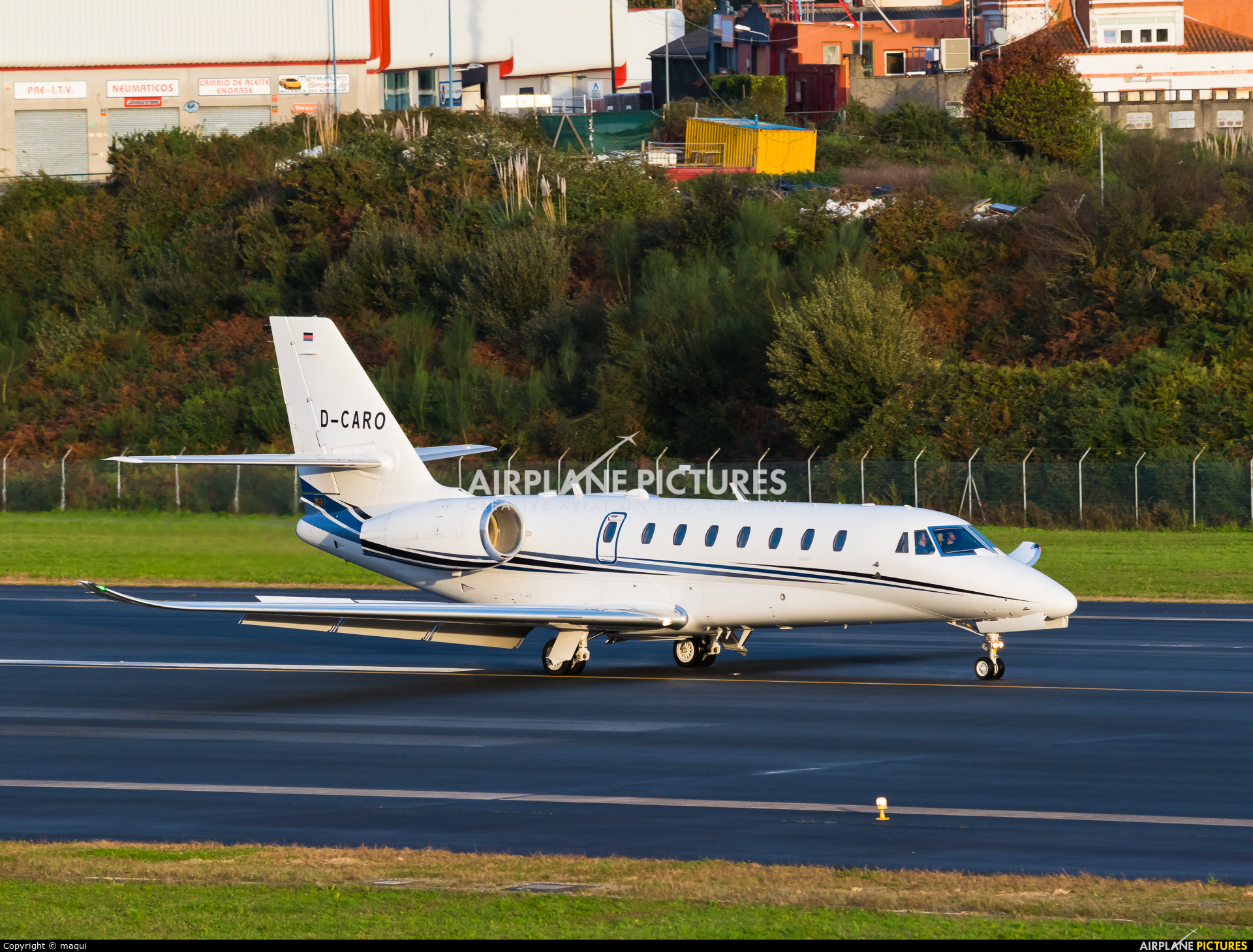 Aerowest D-CARO aircraft at La Coruña