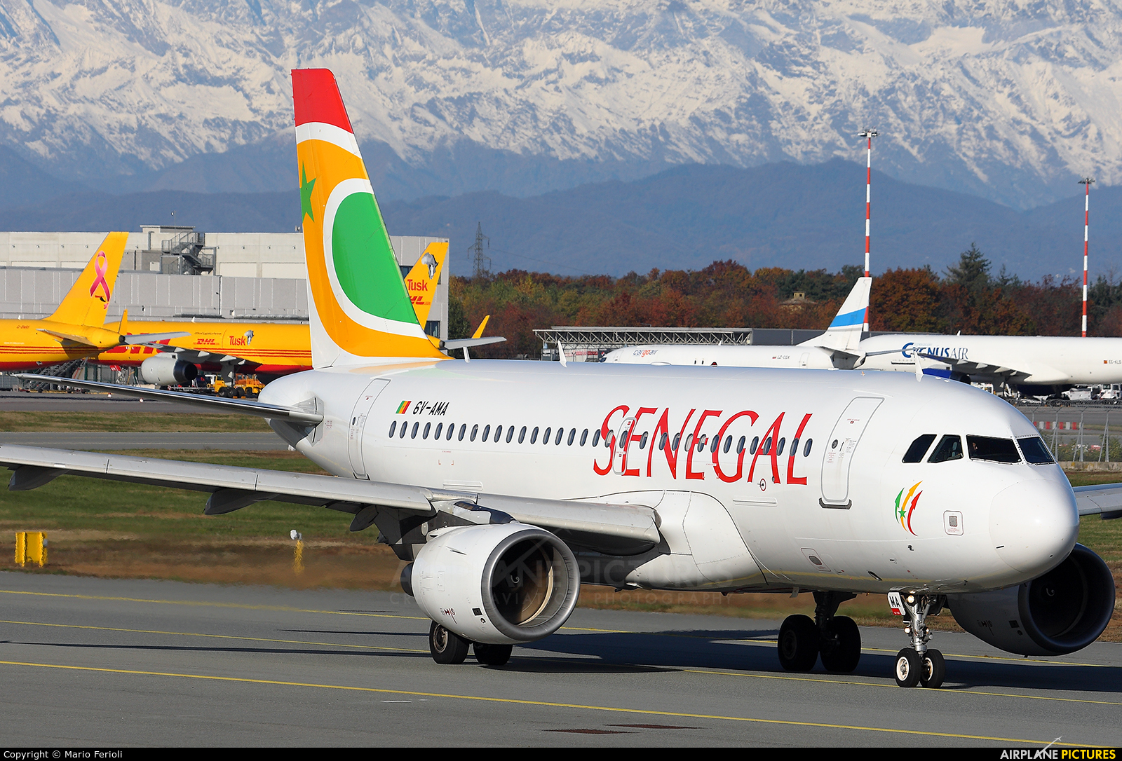Senegal Airlines 6V-AMA aircraft at Milan - Malpensa