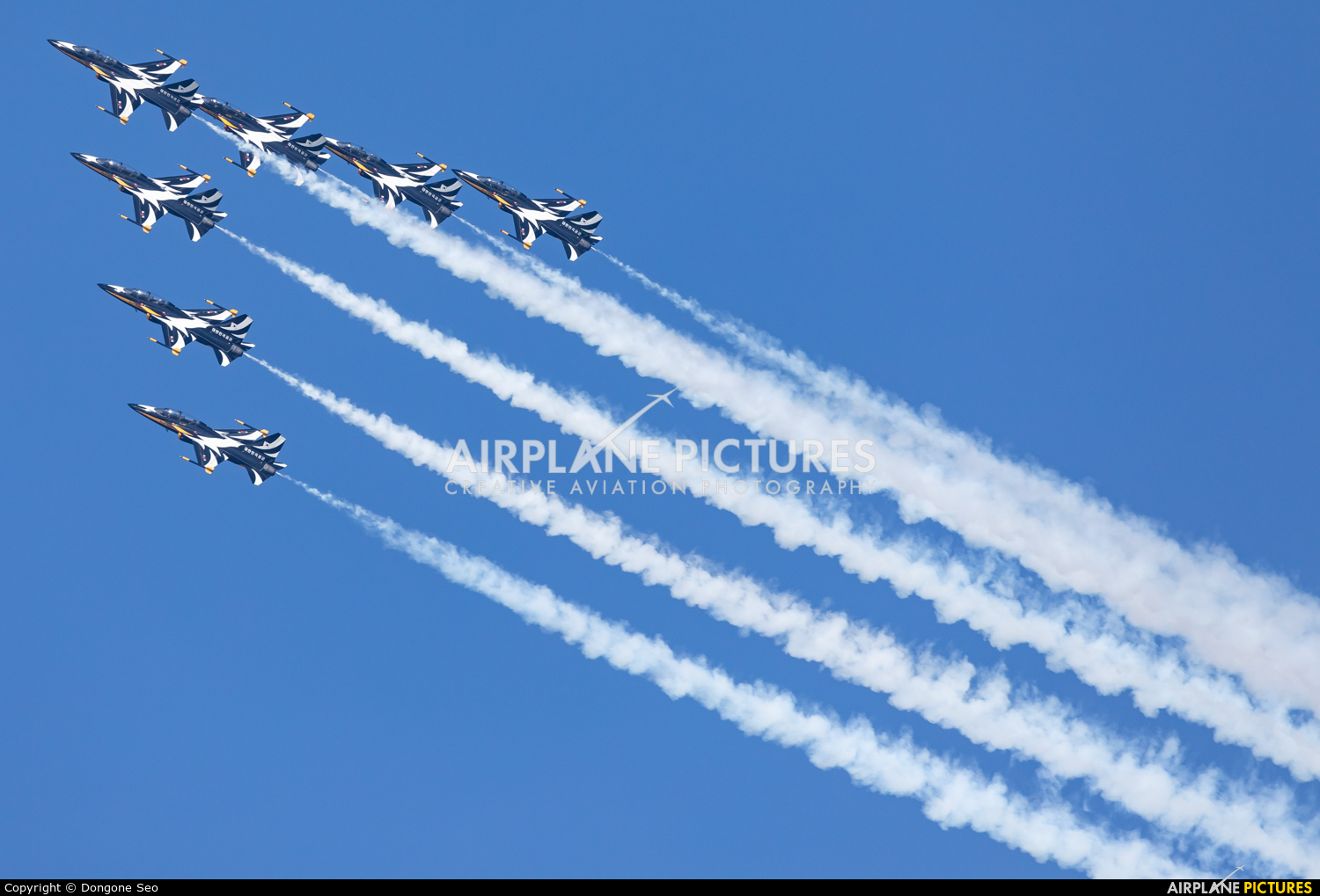 Korea (South) - Air Force: Black Eagles 10-0058 aircraft at Seongnam AB