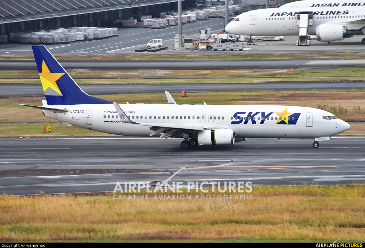 Skymark Airlines JA73AC aircraft at Tokyo - Haneda Intl