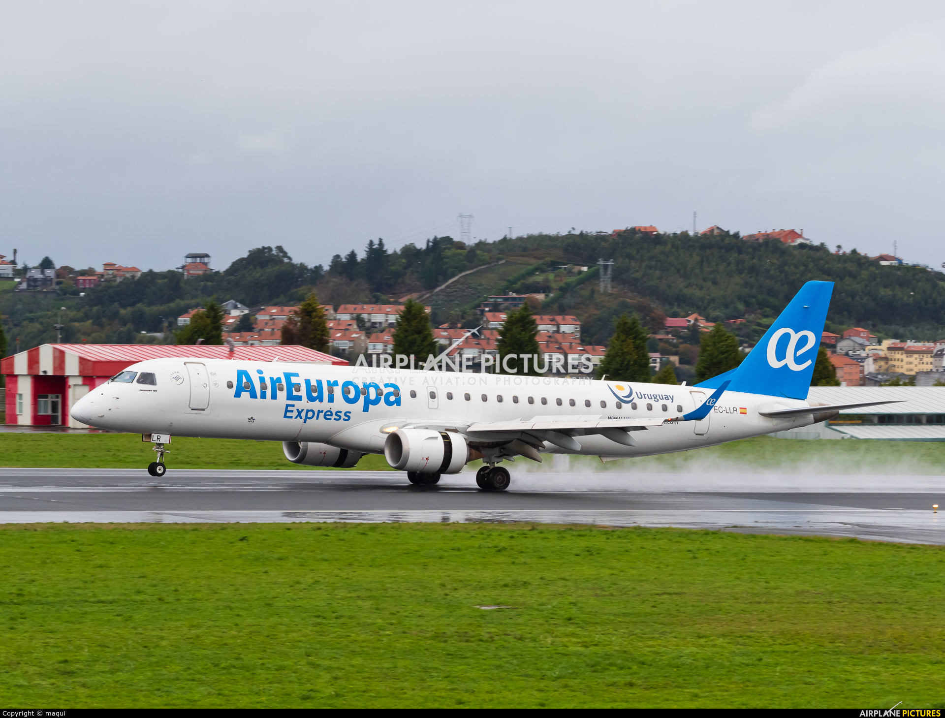 Air Europa Express EC-LLR aircraft at La Coruña