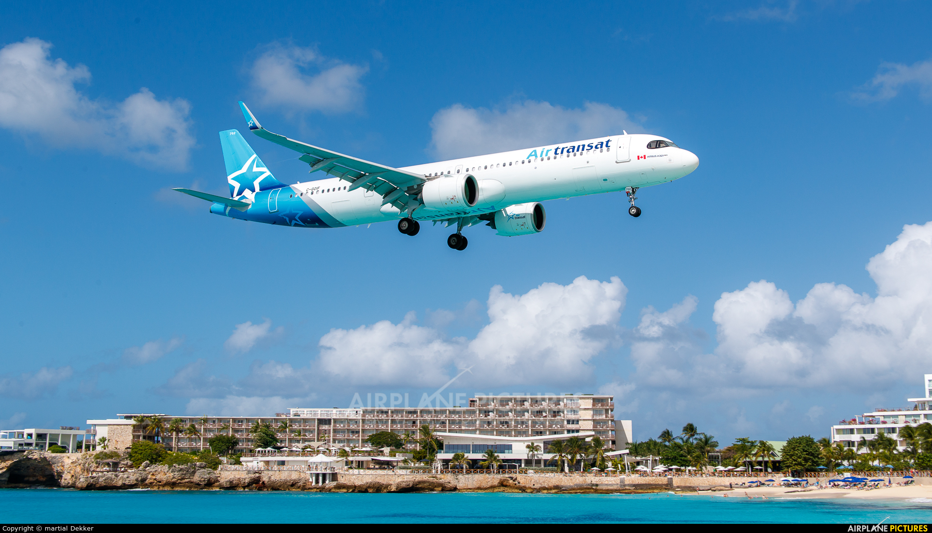 Air Transat C-GOIF aircraft at Sint Maarten - Princess Juliana Intl