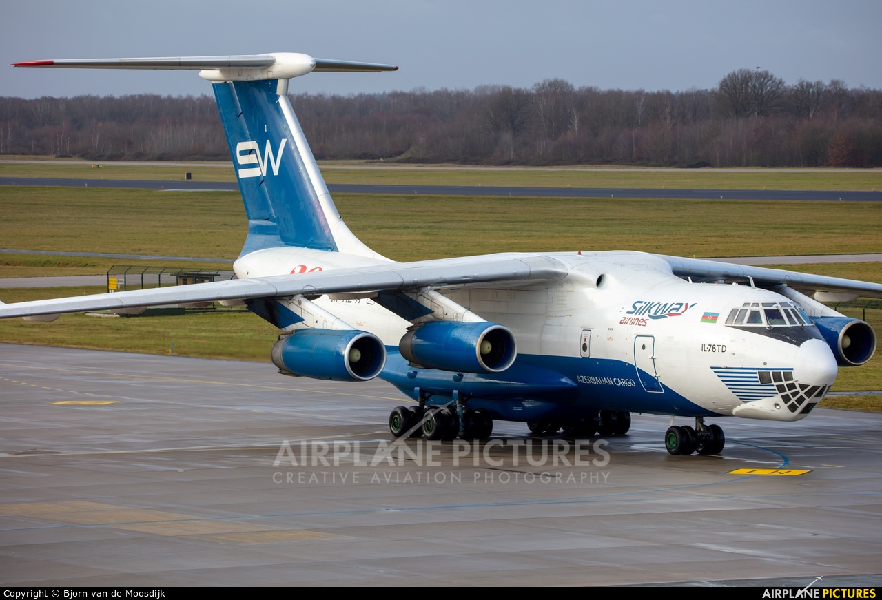 Silk Way Airlines 4K-AZ41 aircraft at Eindhoven