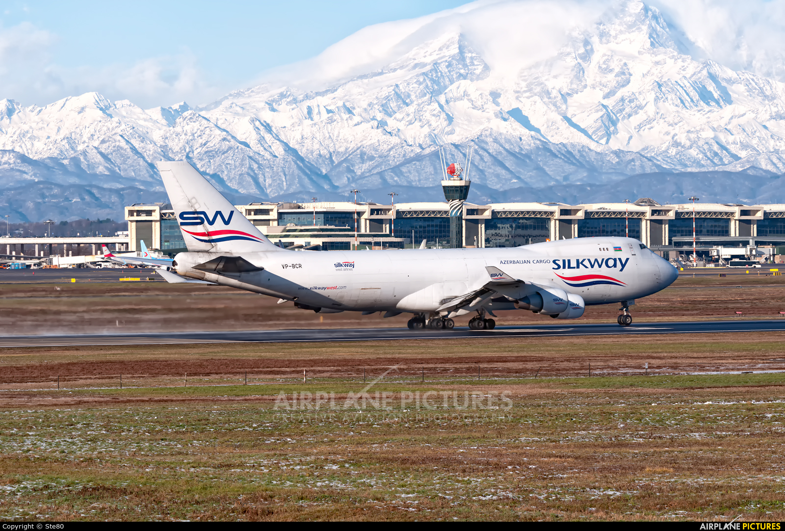 Silk Way Airlines VP-BCR aircraft at Milan - Malpensa