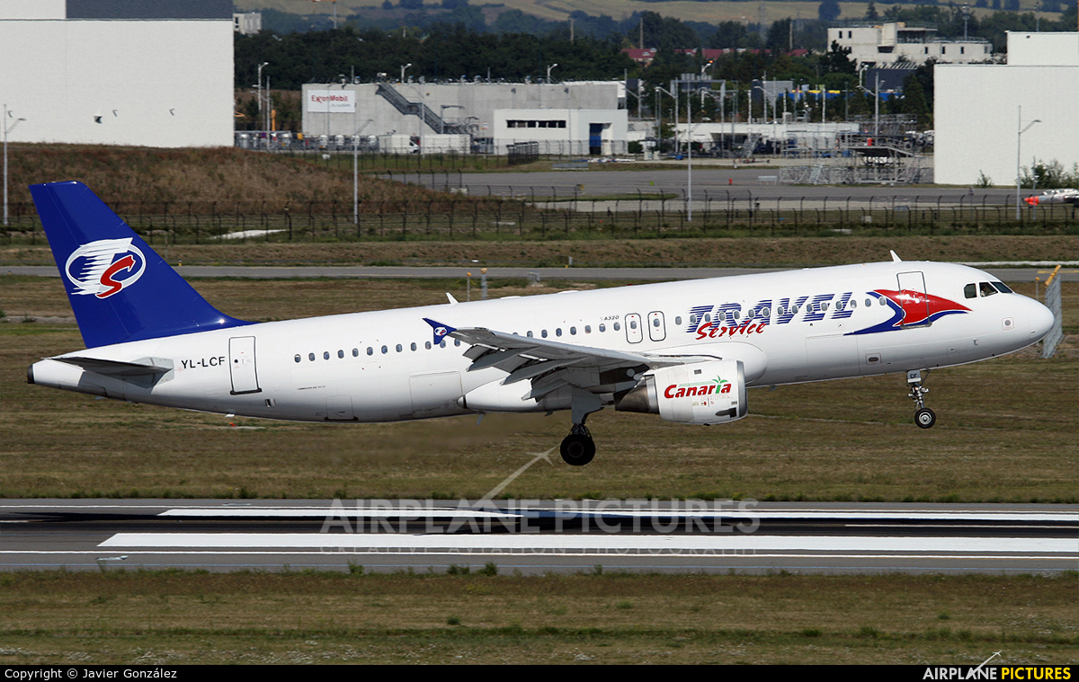 Travel Service YL-LCF aircraft at Toulouse - Blagnac