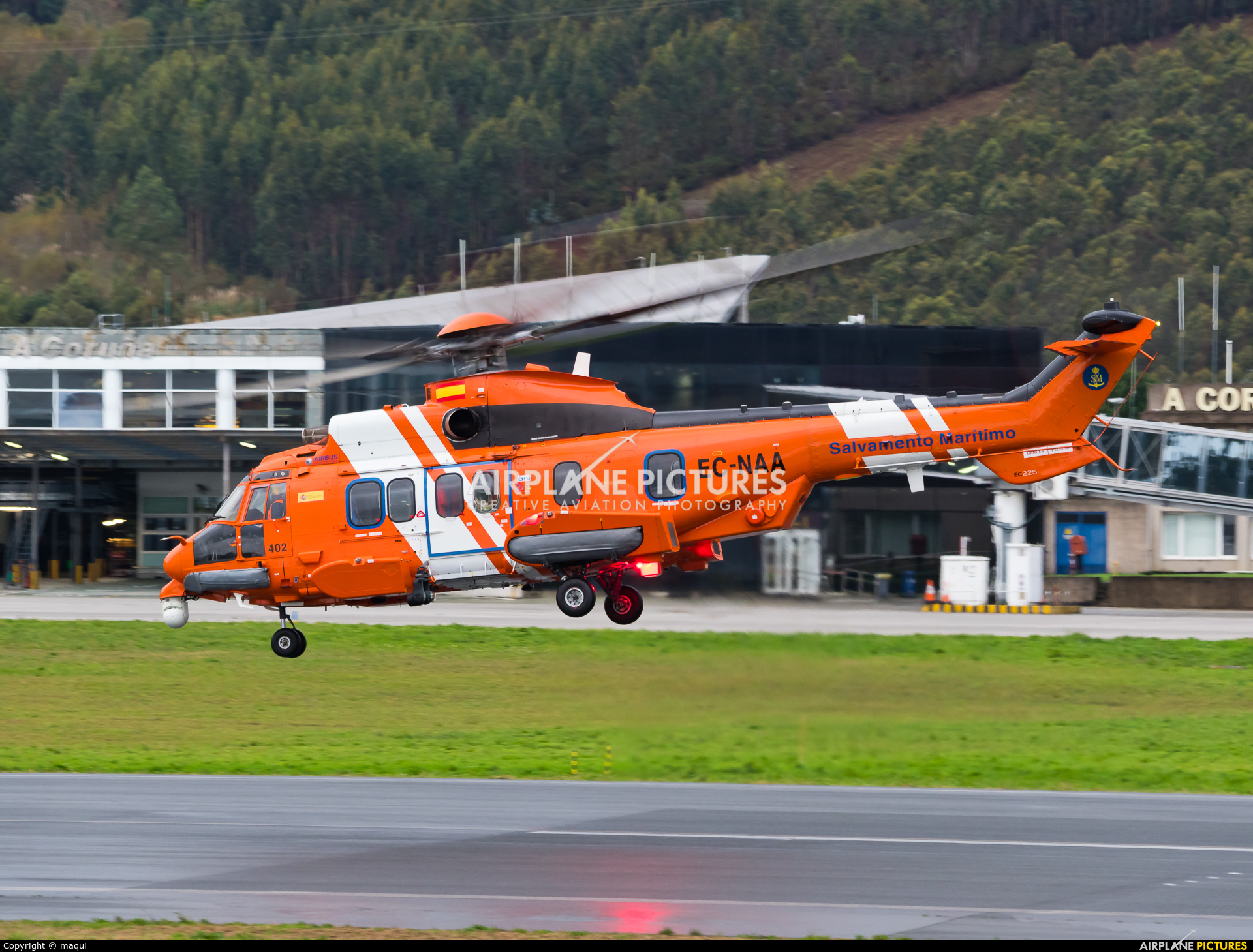 Spain - Coast Guard EC-NAA aircraft at La Coruña