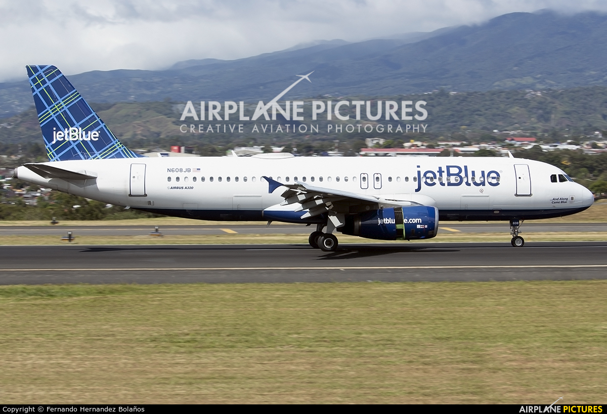 JetBlue Airways N608JB aircraft at San Jose - Juan Santamaría Intl