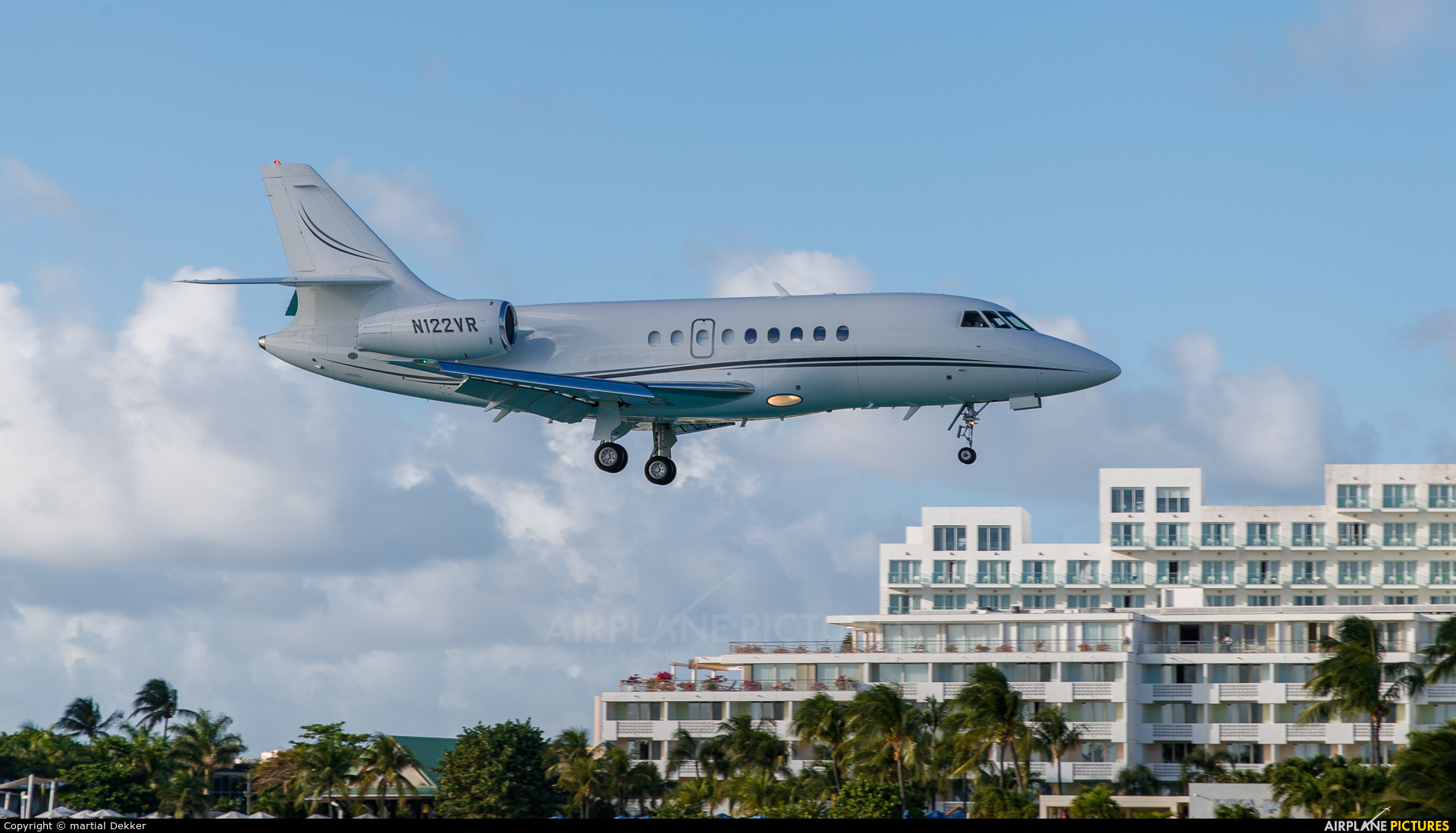 Private N122VR aircraft at Sint Maarten - Princess Juliana Intl