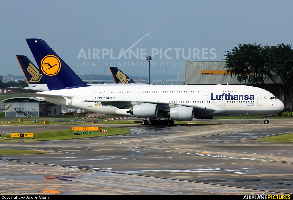 Lufthansa D-AIME aircraft at Singapore - Changi
