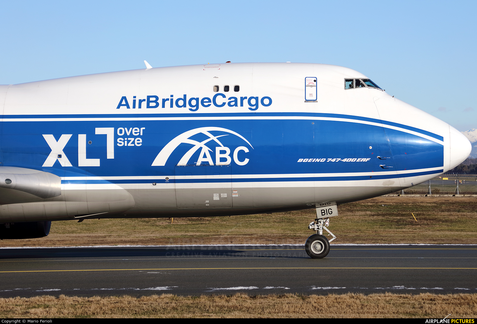 Air Bridge Cargo VP-BIG aircraft at Milan - Malpensa