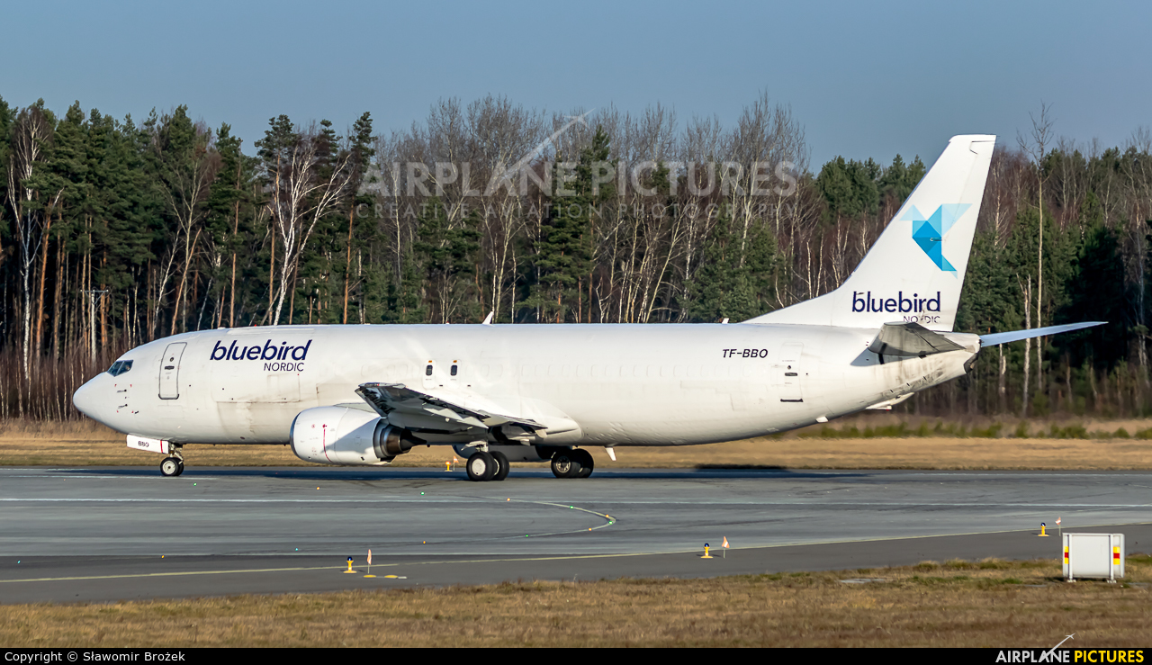 Bluebird Nordic TF-BBO aircraft at Katowice - Pyrzowice