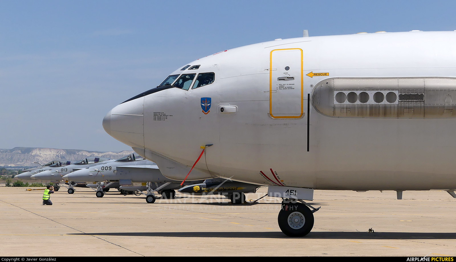NATO LX-N90451 aircraft at Zaragoza