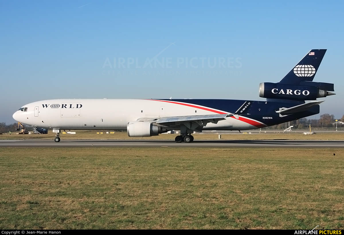 World Airways Cargo N382WA aircraft at Liège-Bierset