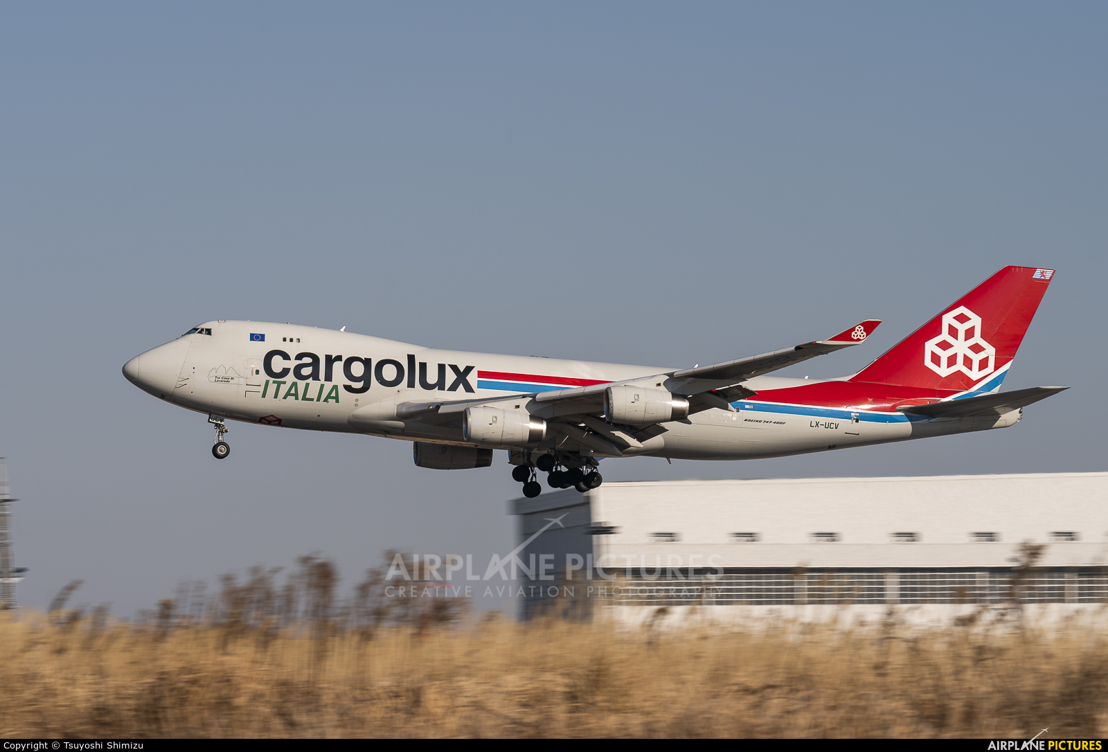 Cargolux LX-UCV aircraft at Tokyo - Narita Intl