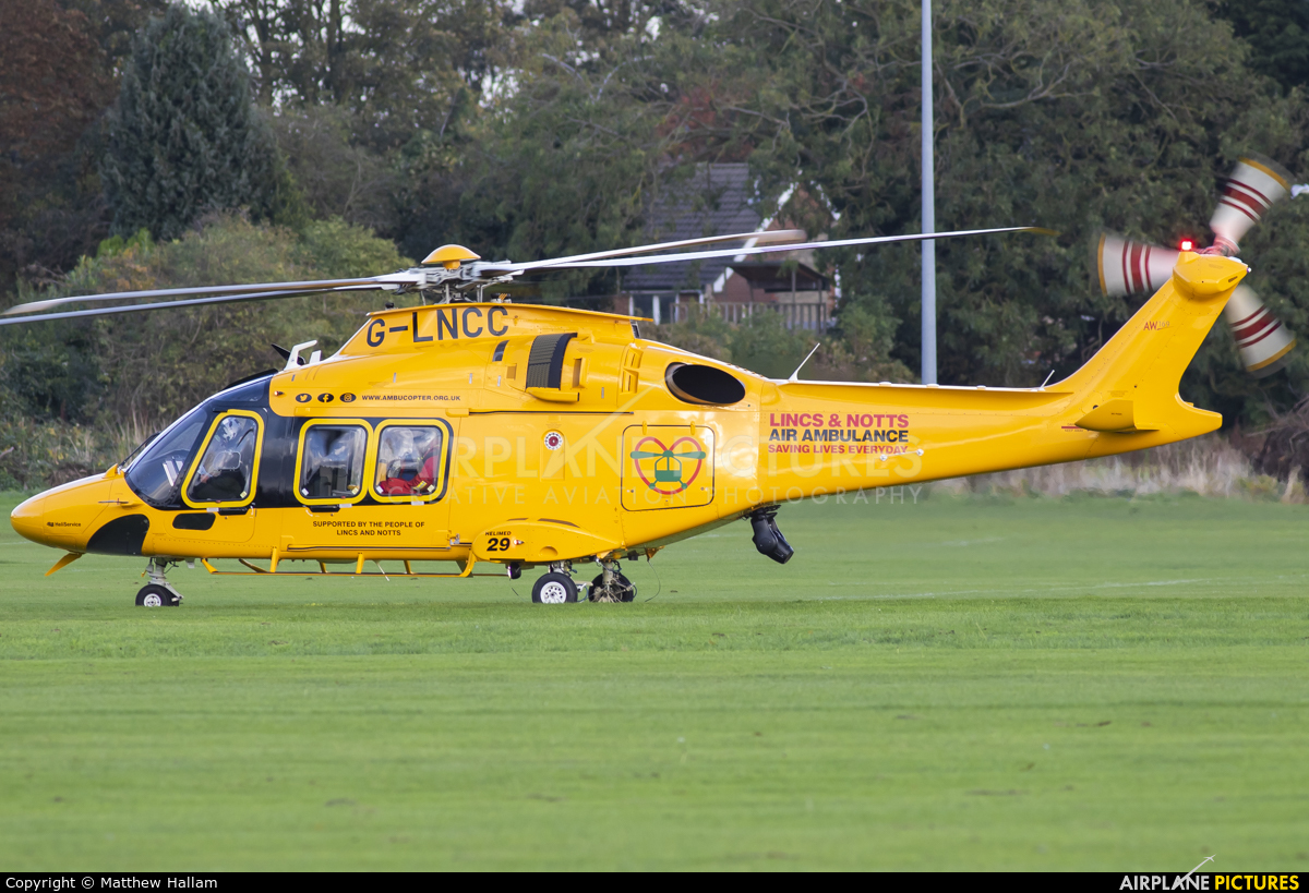 Lincolnshire & Nottinghamshire Air Ambulance G-LNCC aircraft at Unknown Location