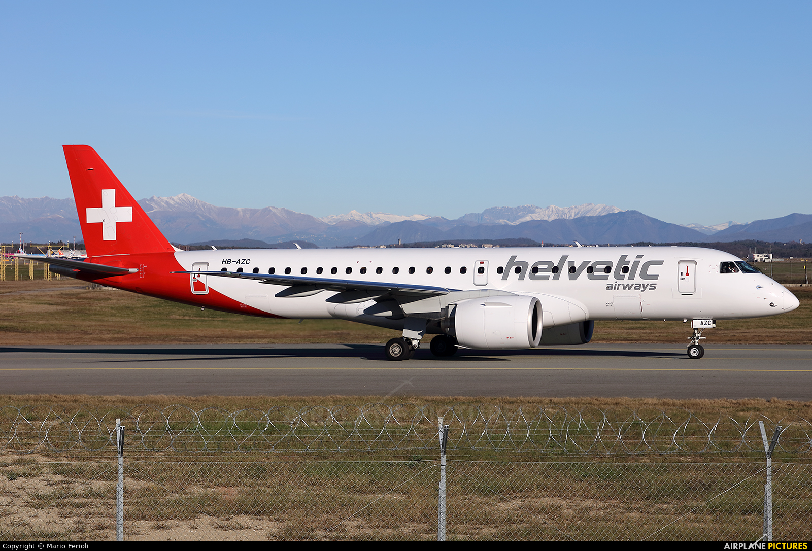 Helvetic Airways HB-AZC aircraft at Milan - Malpensa