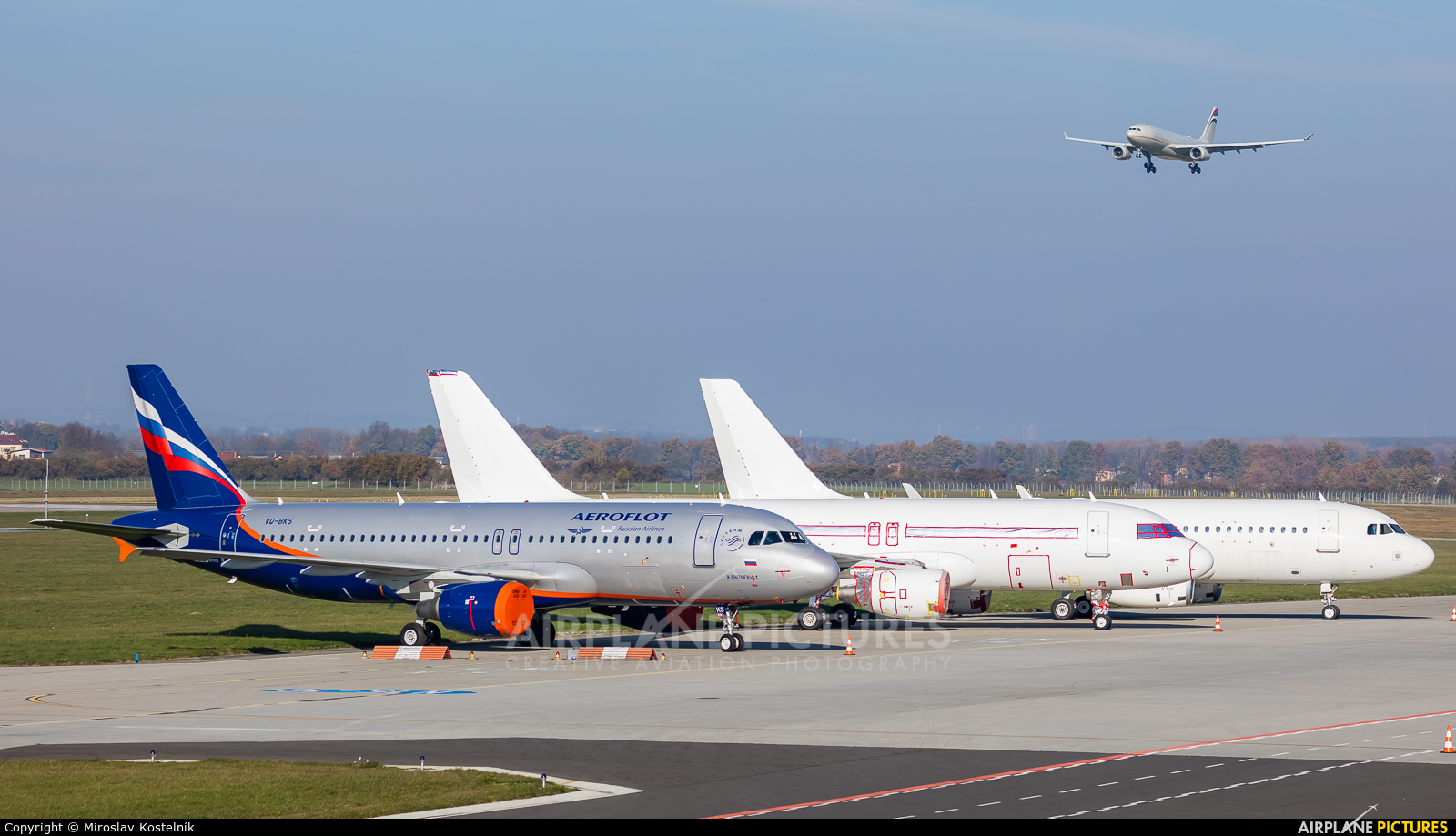 Aeroflot VQ-BKS aircraft at Ostrava Mošnov