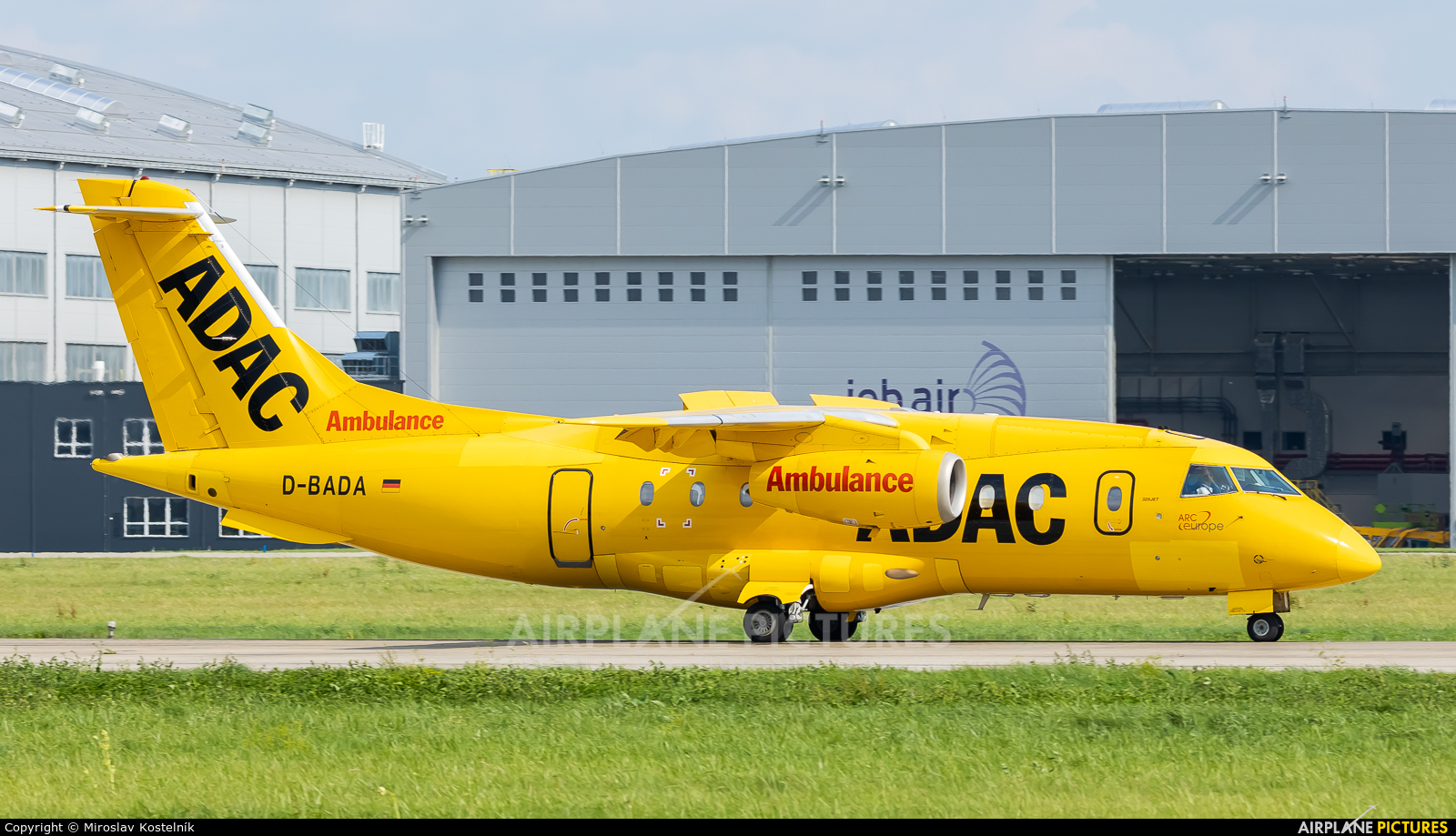 ADAC Luftrettung D-BADA aircraft at Ostrava Mošnov