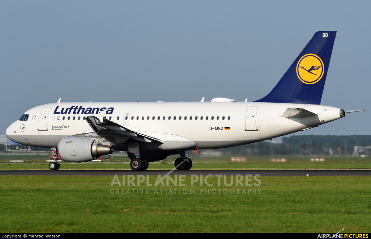 Lufthansa D-AIBD aircraft at Amsterdam - Schiphol