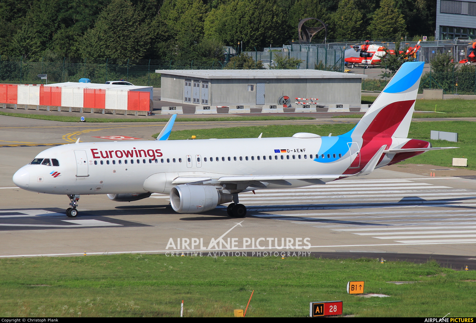 Eurowings D-AEWF aircraft at Zurich