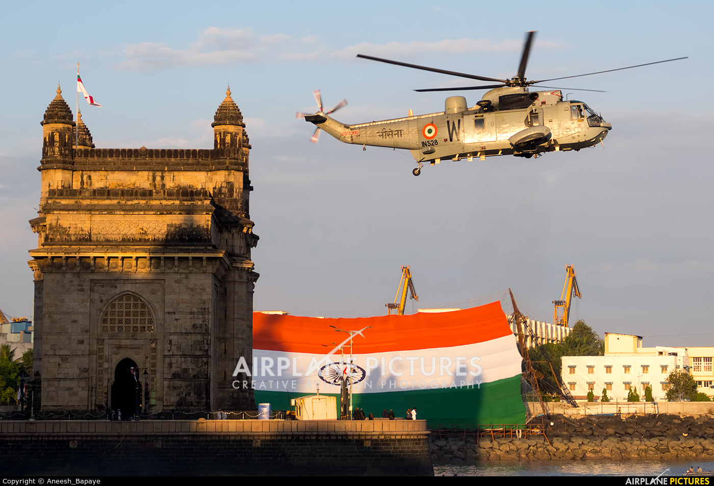India - Navy IN528 aircraft at Off Airport - India