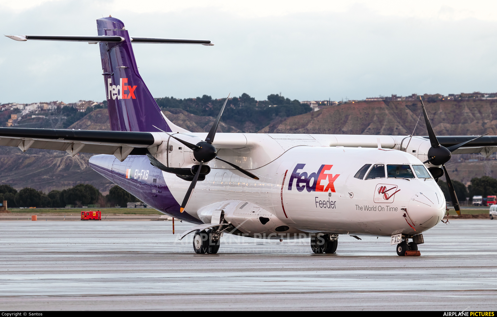 FedEx Feeder EI-FXB aircraft at Madrid - Barajas