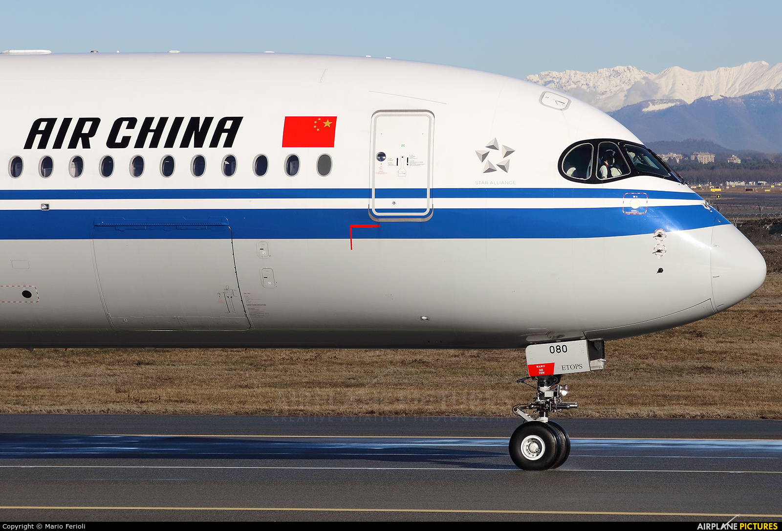 China Airlines B-1080 aircraft at Milan - Malpensa