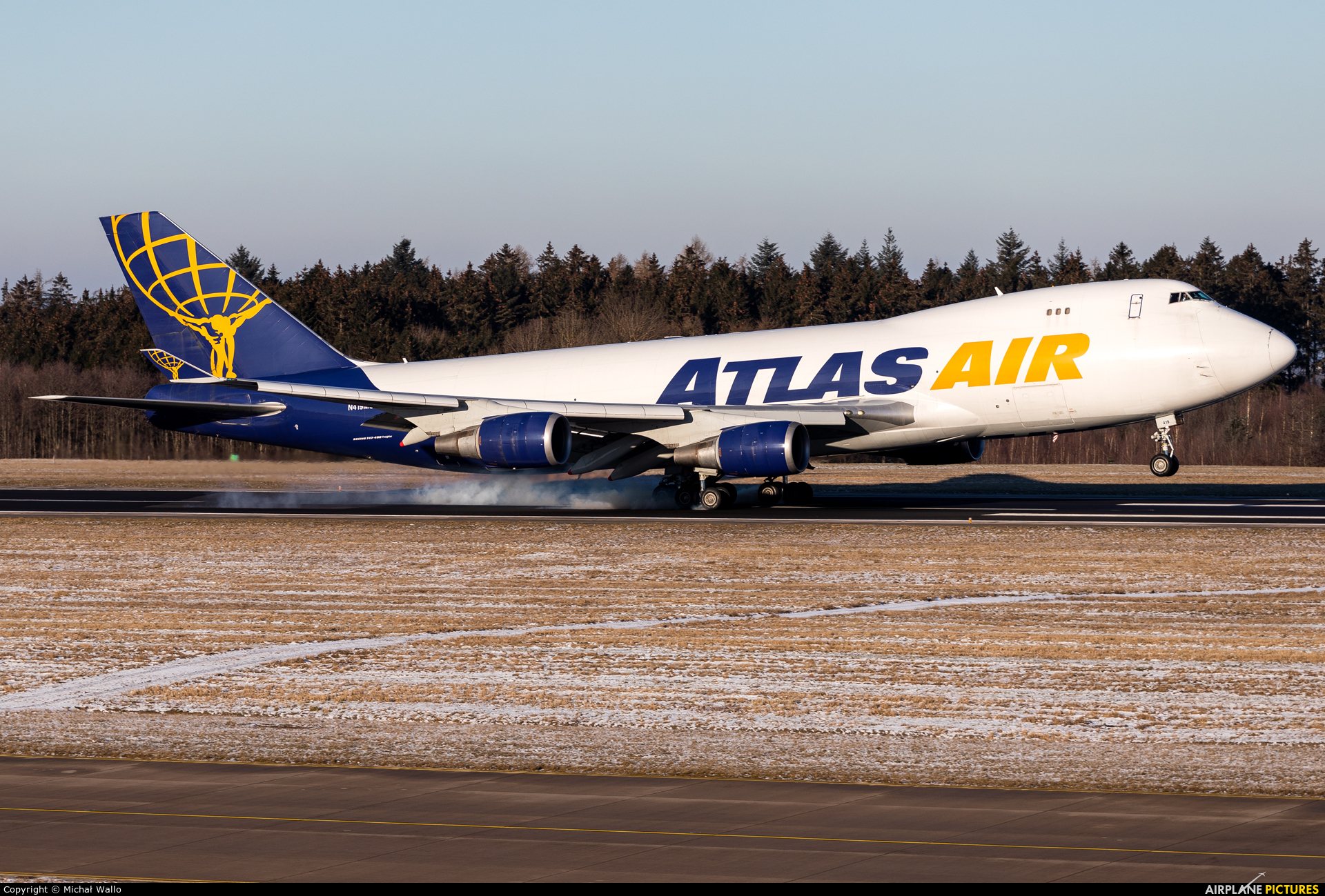 Atlas Air N419MC aircraft at Frankfurt - Hahn