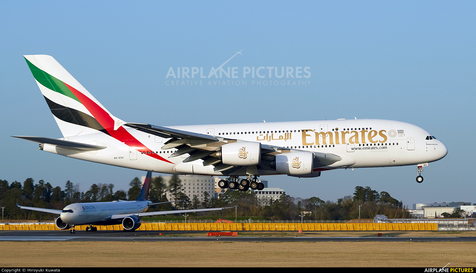 Emirates Airlines A6-EDC aircraft at Tokyo - Narita Intl