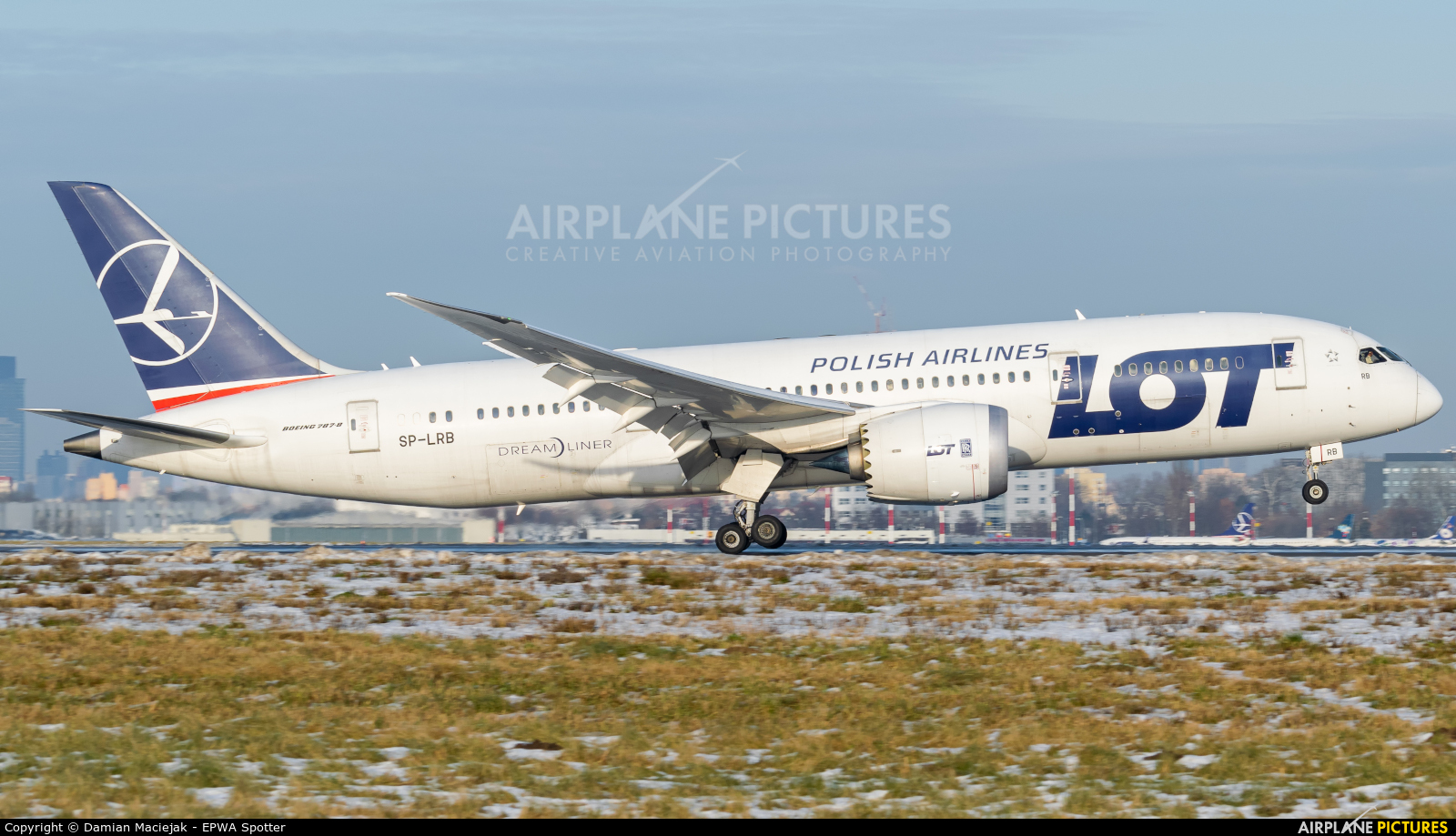 LOT - Polish Airlines SP-LRB aircraft at Warsaw - Frederic Chopin