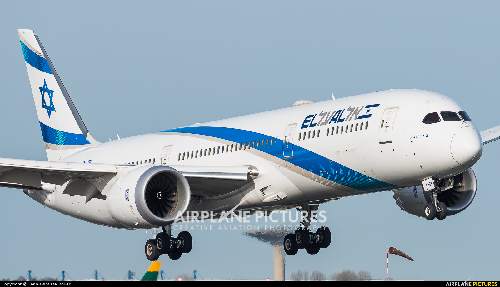 El Al Israel Airlines 4X-EDH aircraft at Paris - Charles de Gaulle