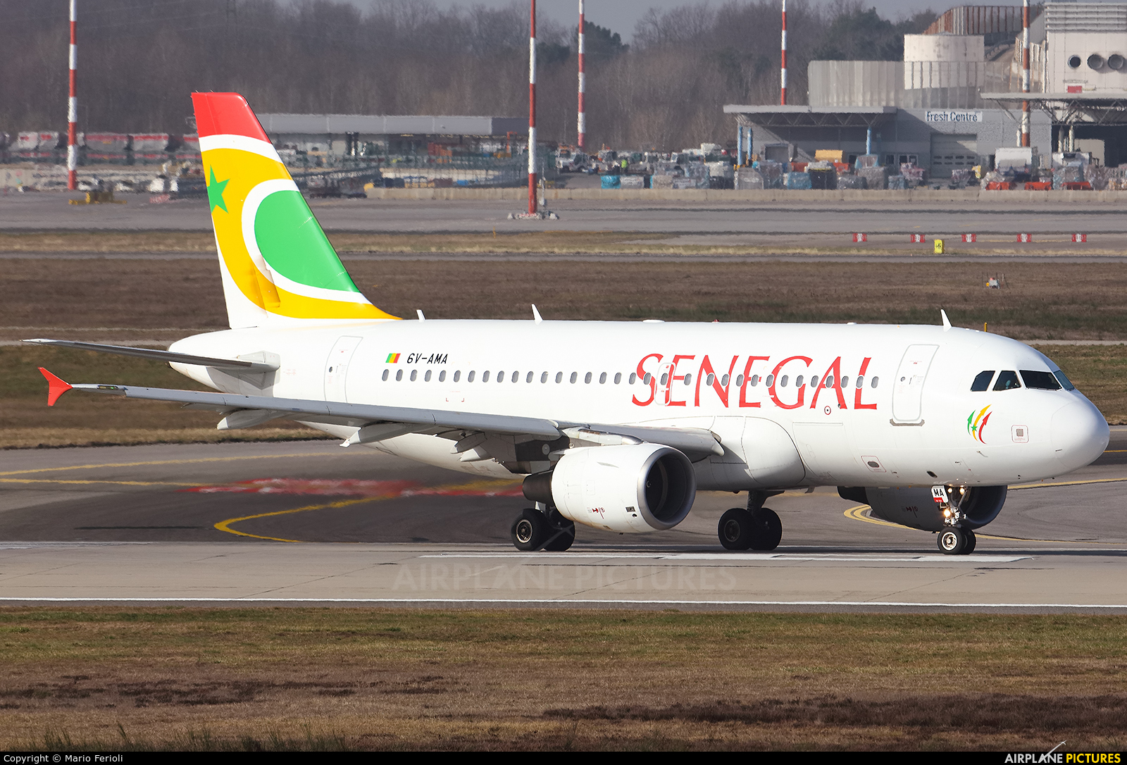 Senegal Airlines 6V-AMA aircraft at Milan - Malpensa