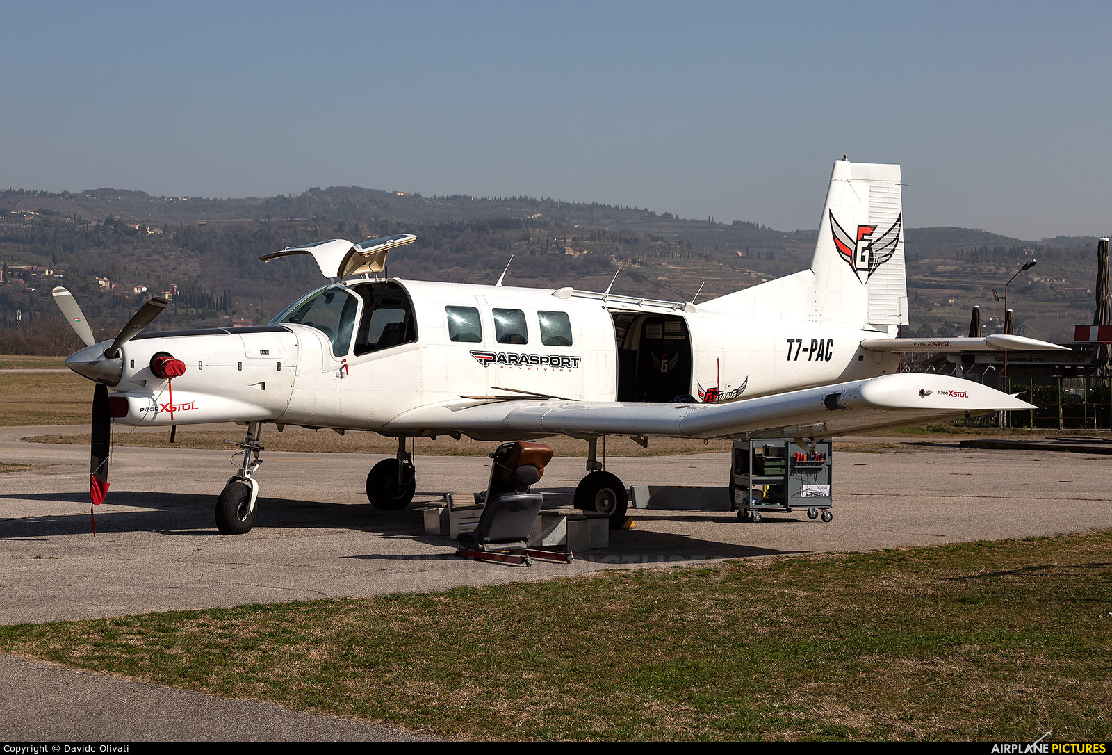 Private T7-PAC aircraft at Verona - Boscomantico