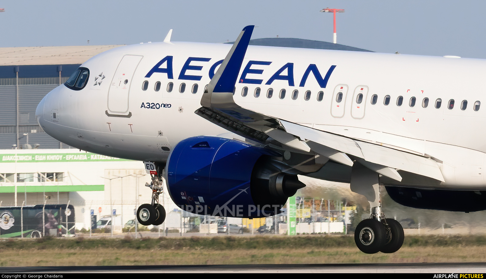 Aegean Airlines SX-NED aircraft at Athens - Eleftherios Venizelos