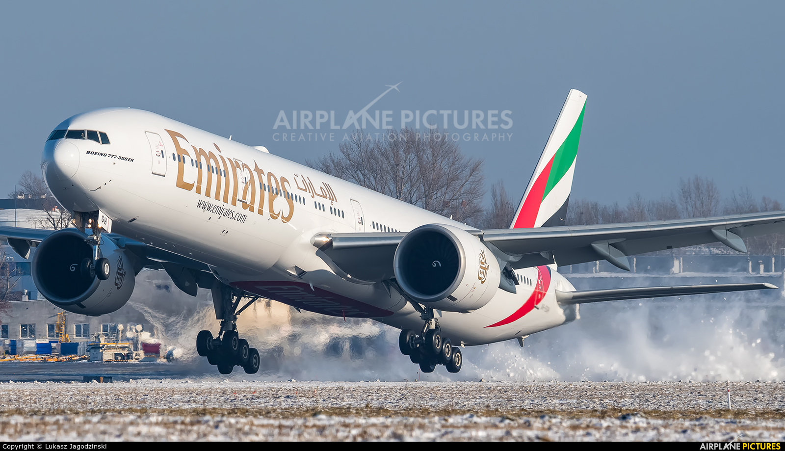 Emirates Airlines A6-EGH aircraft at Warsaw - Frederic Chopin