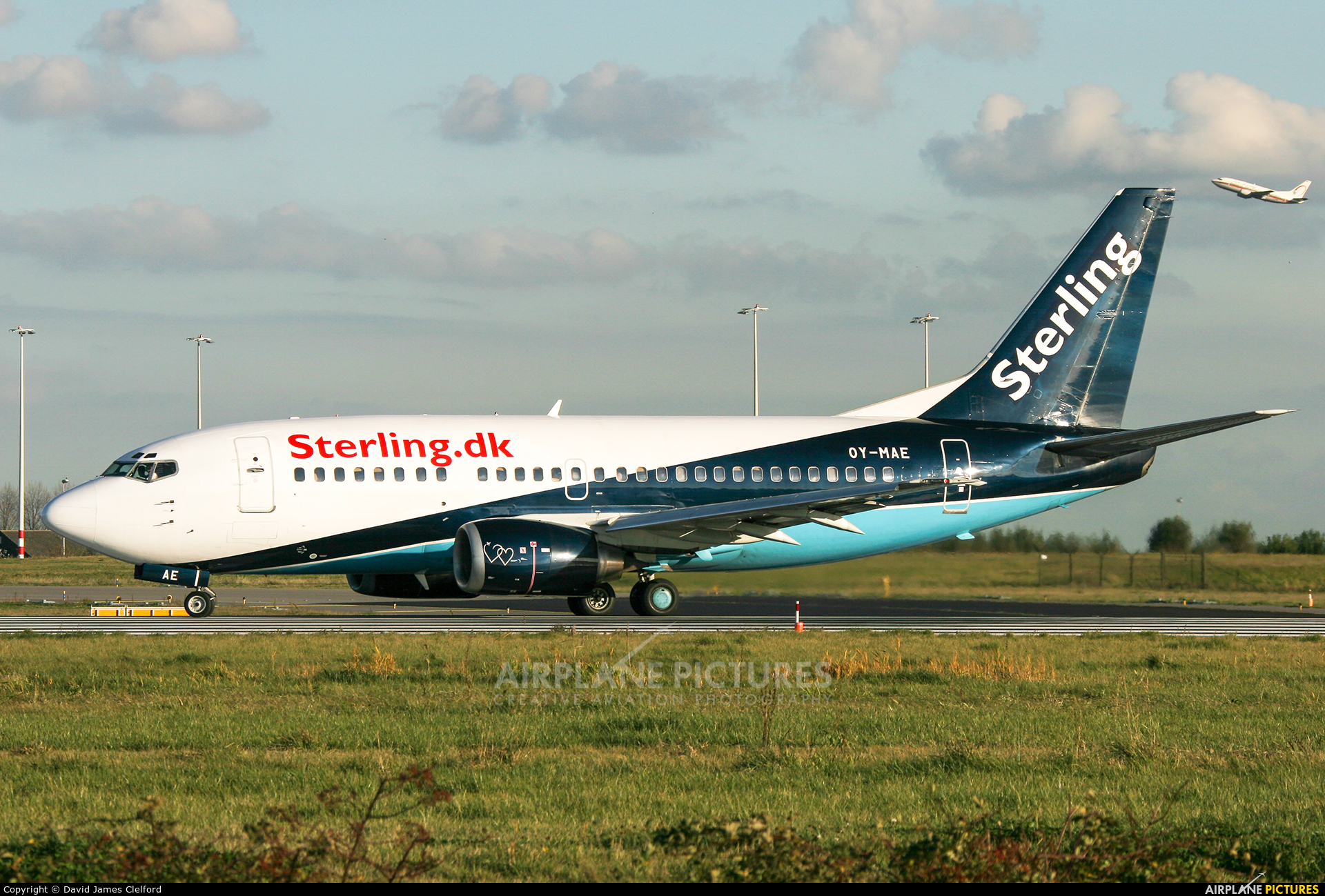 Sterling OY-MAE aircraft at Amsterdam - Schiphol