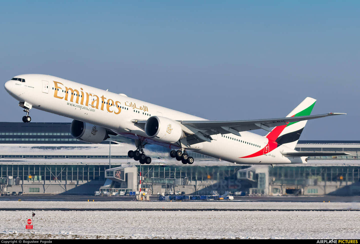 Emirates Airlines A6-EGH aircraft at Warsaw - Frederic Chopin