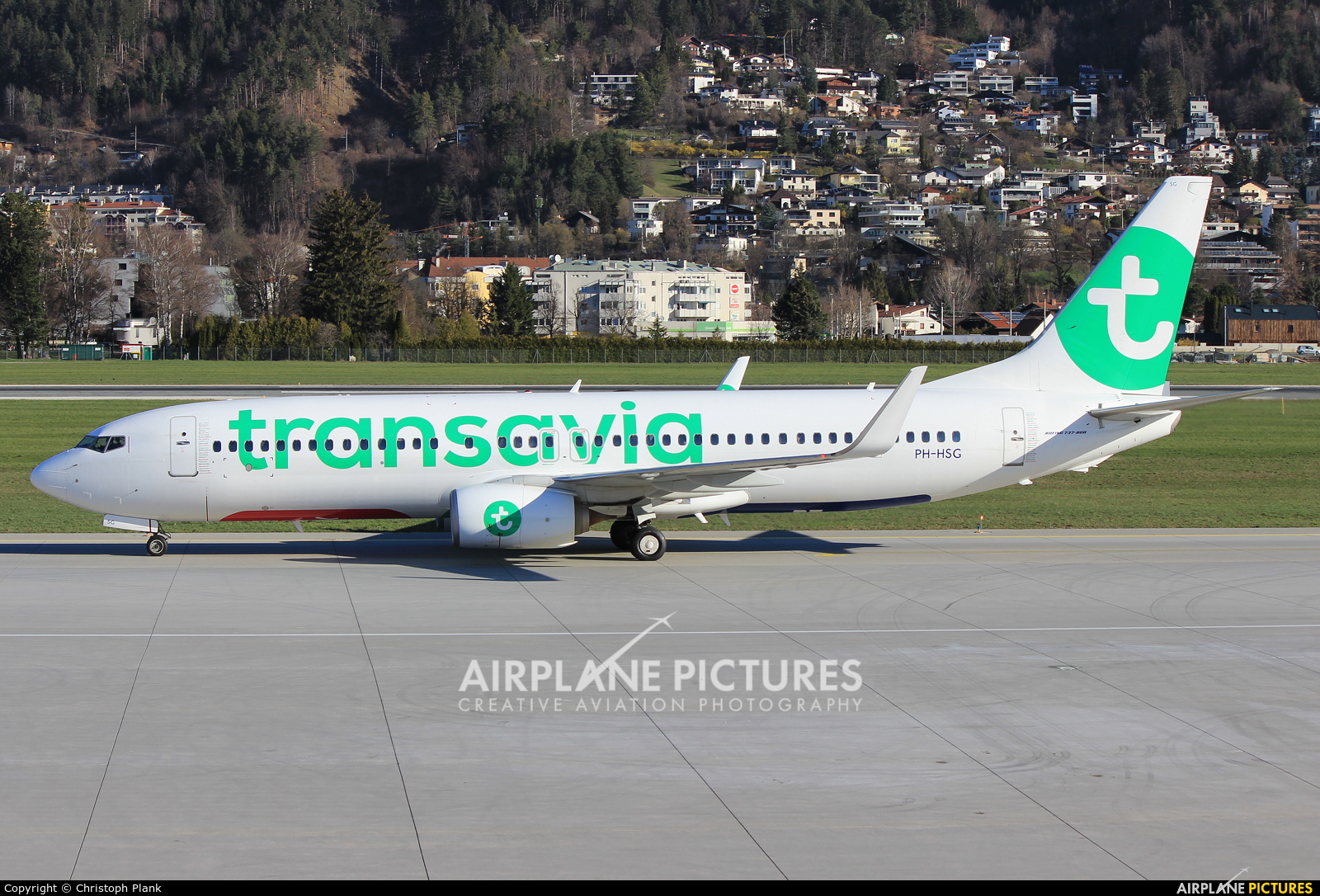 Transavia PH-HSG aircraft at Innsbruck