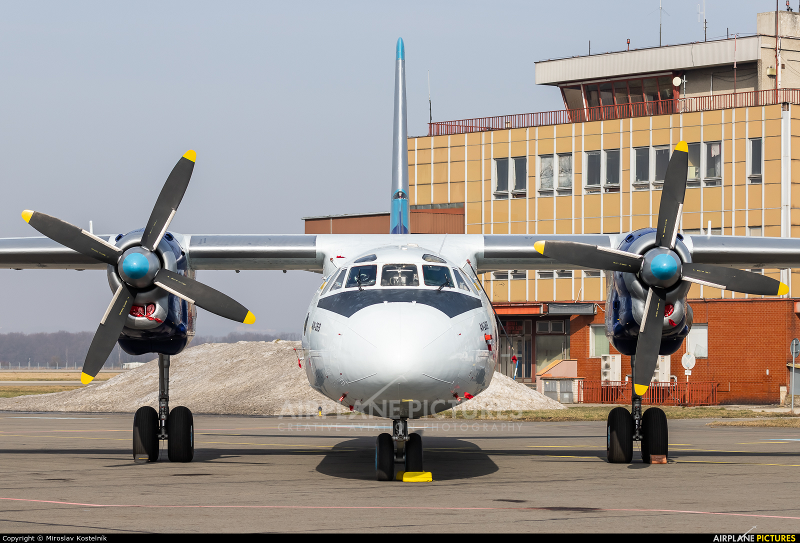 Vulkan Air UR-CQD aircraft at Ostrava Mošnov