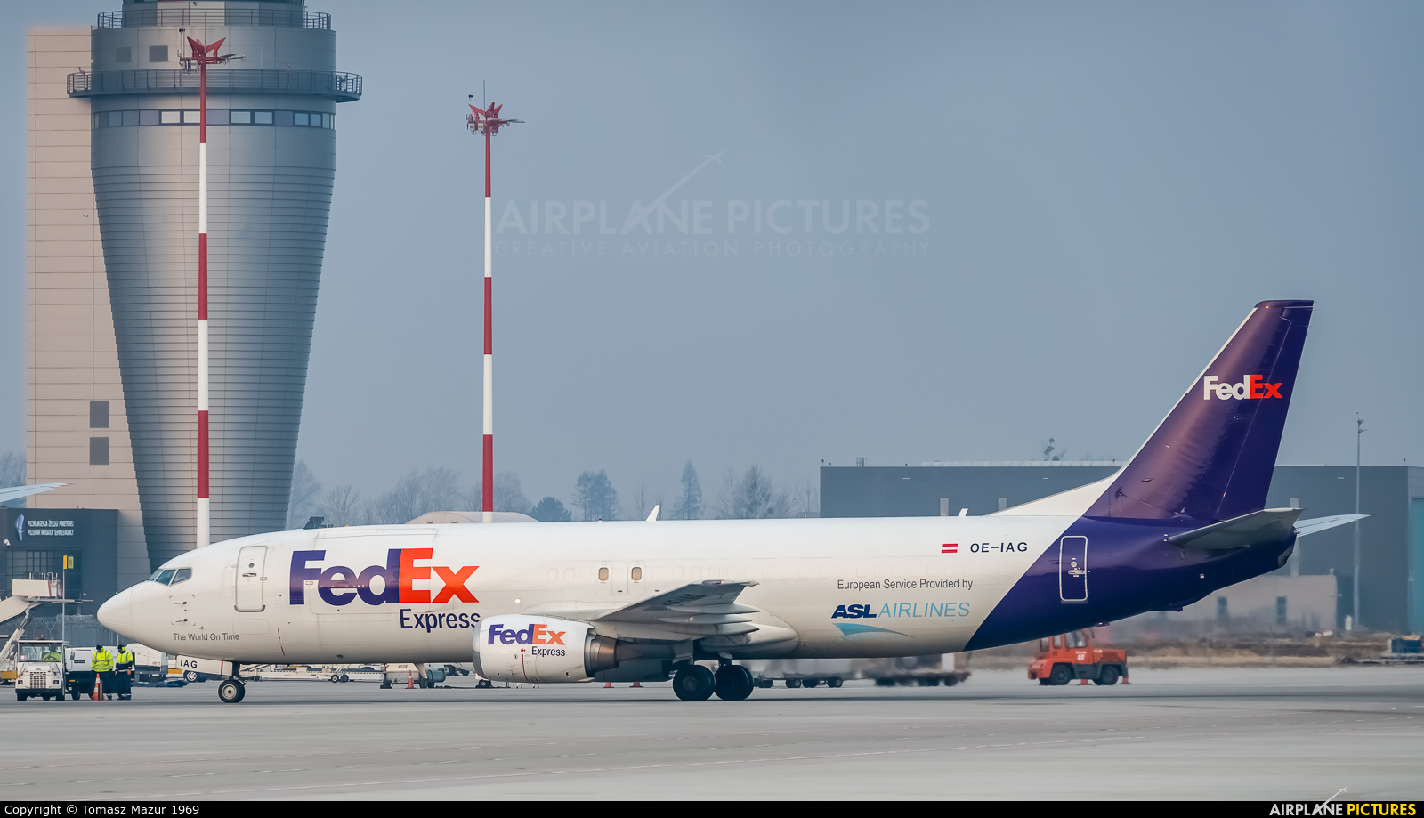 FedEx Feeder OE-IAG aircraft at Katowice - Pyrzowice