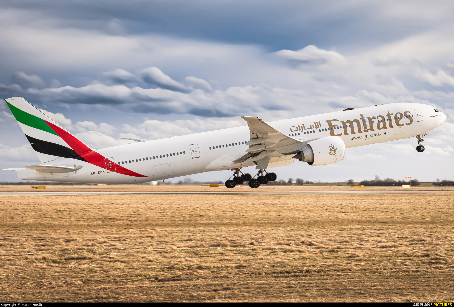 Emirates Airlines A6-EQK aircraft at Prague - Václav Havel