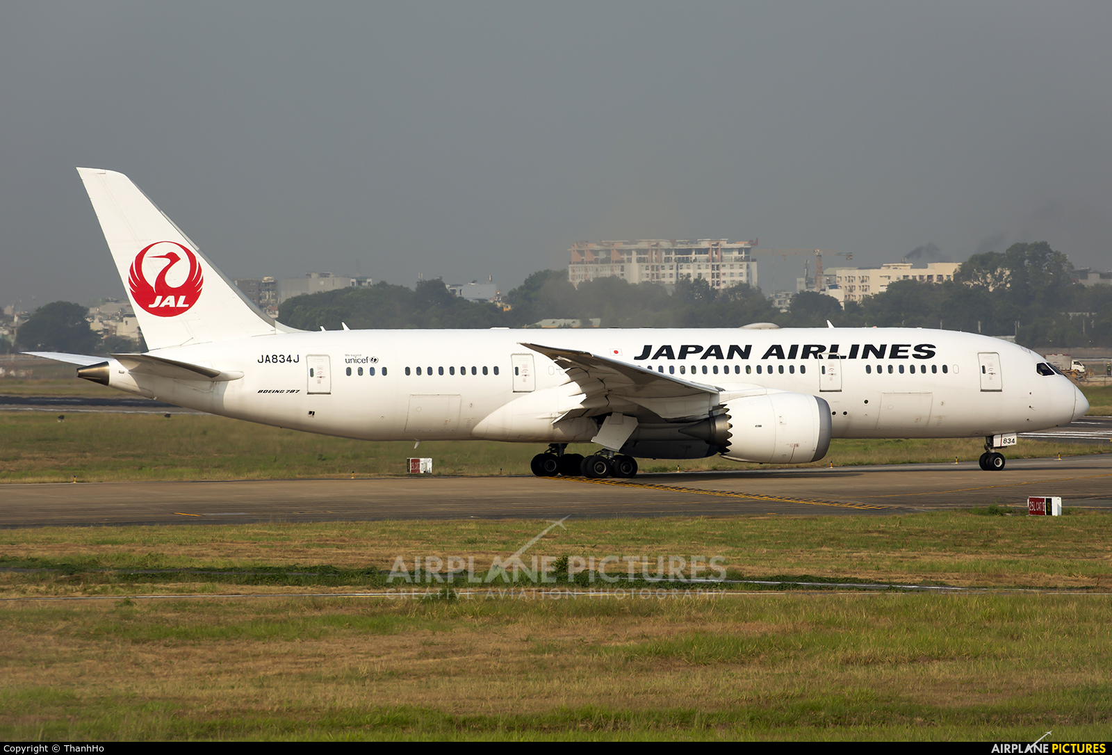 JAL - Japan Airlines JA834J aircraft at Ho Chi Minh City - Tan Son Nhat Intl