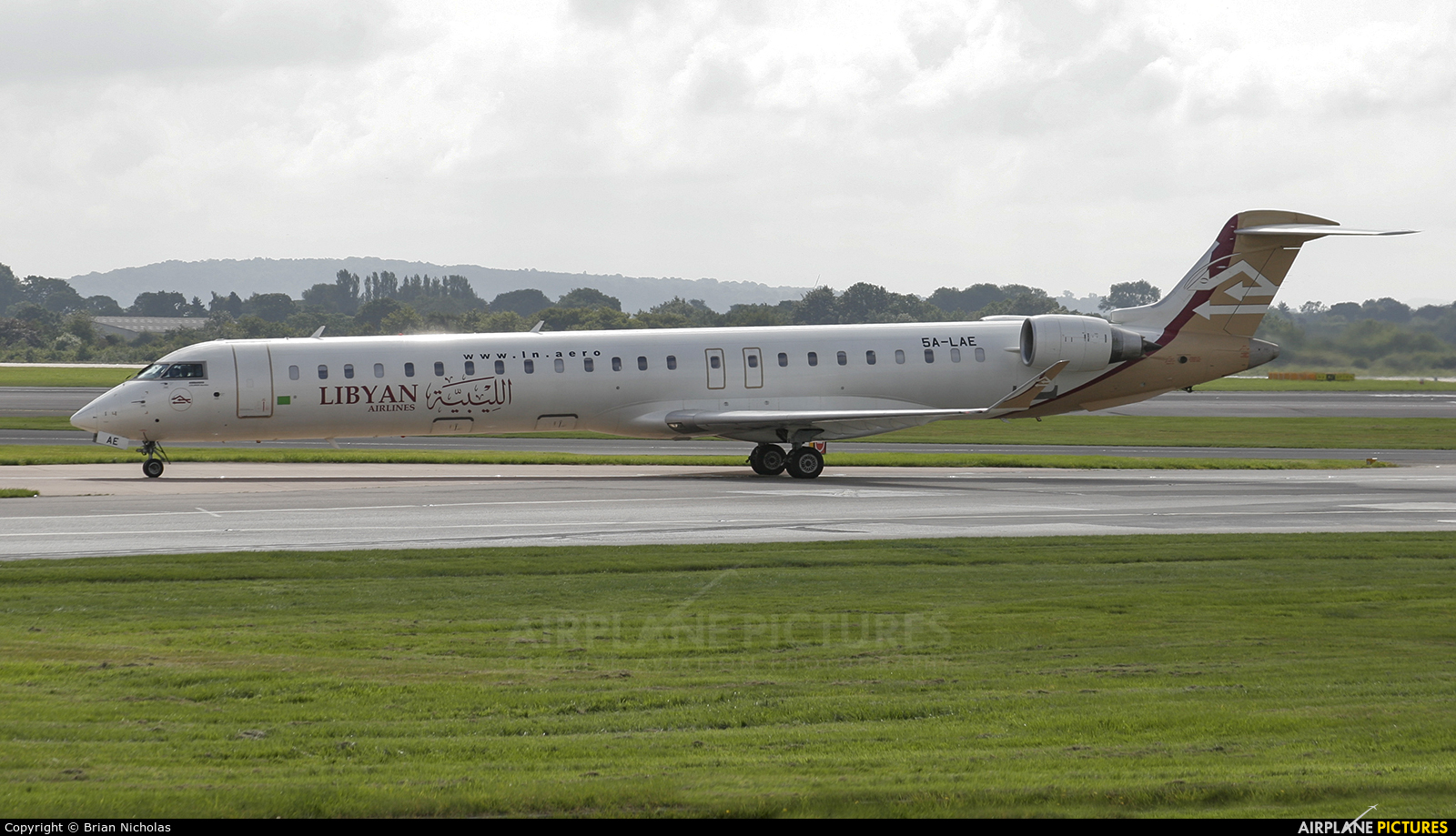 Libyan Airlines 5A-LAE aircraft at Manchester