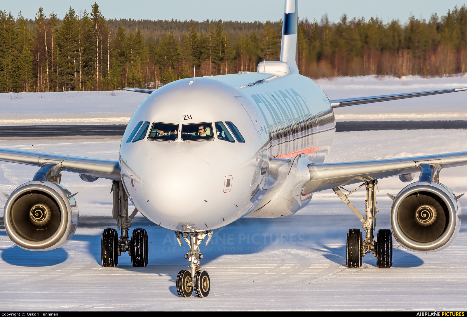 Finnair OH-LZU aircraft at Rovaniemi