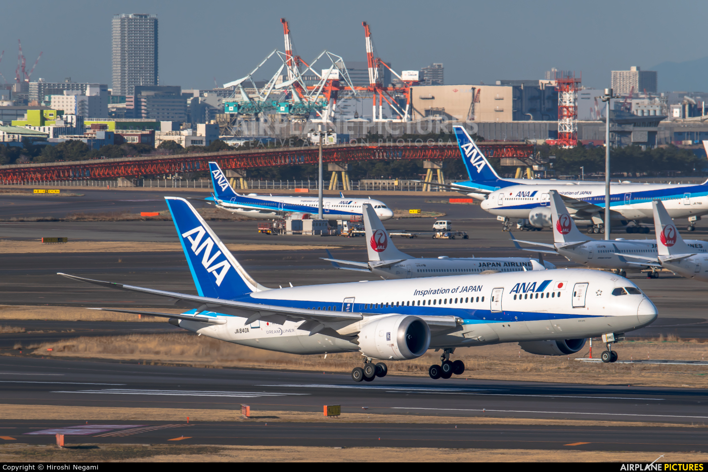 ANA - All Nippon Airways JA840A aircraft at Tokyo - Haneda Intl