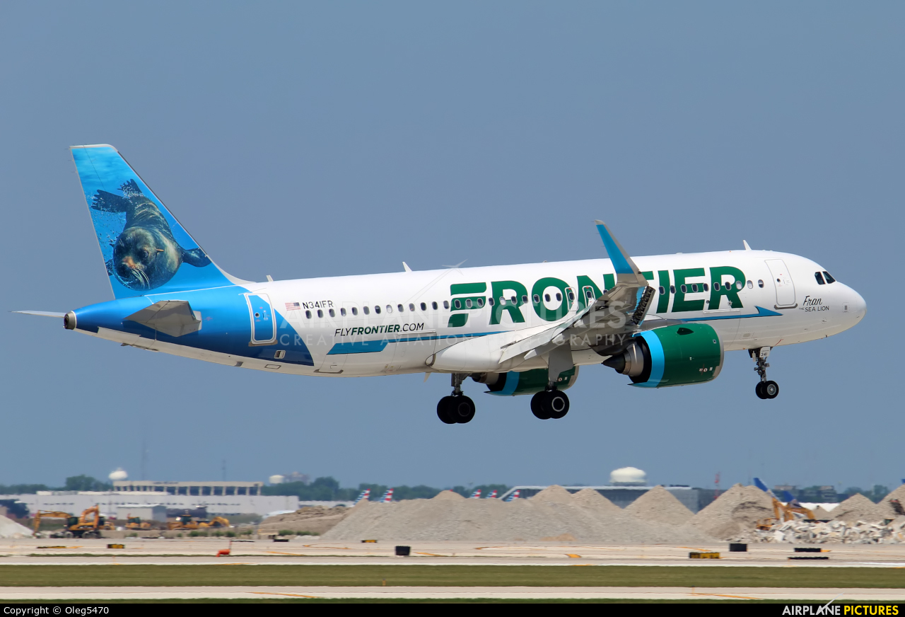 Frontier Airlines N341FR aircraft at Chicago - O Hare Intl