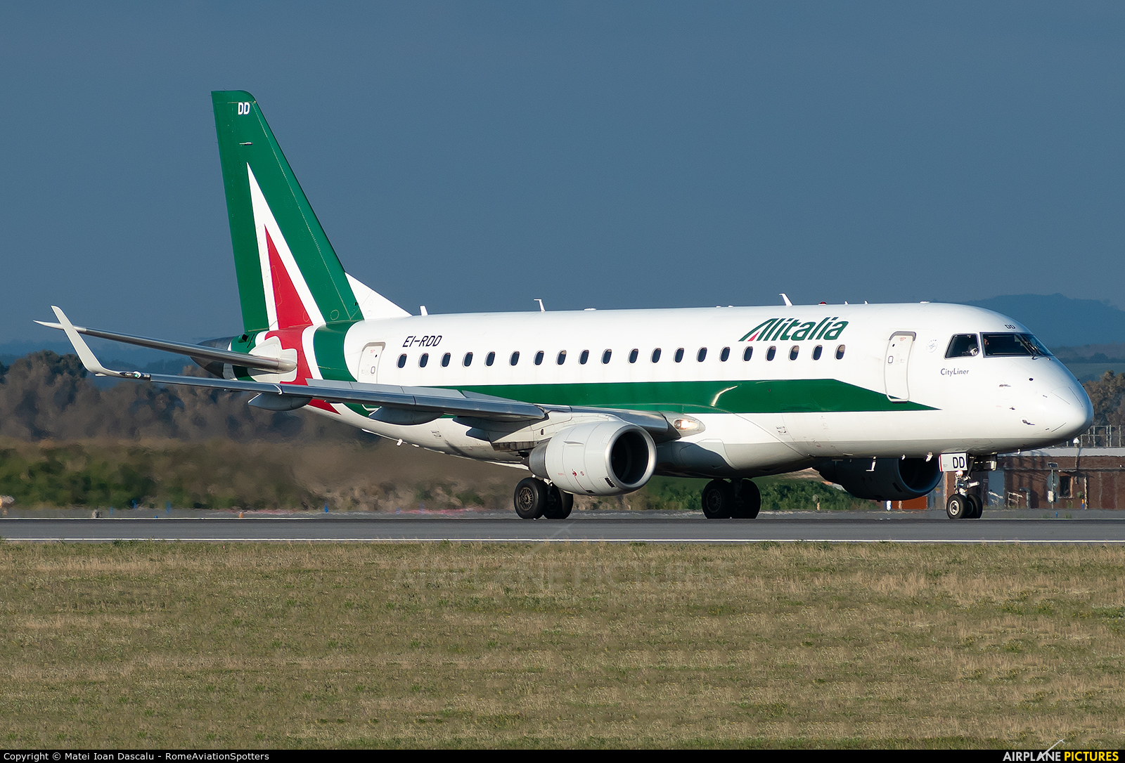 Alitalia EI-RDD aircraft at Rome - Fiumicino