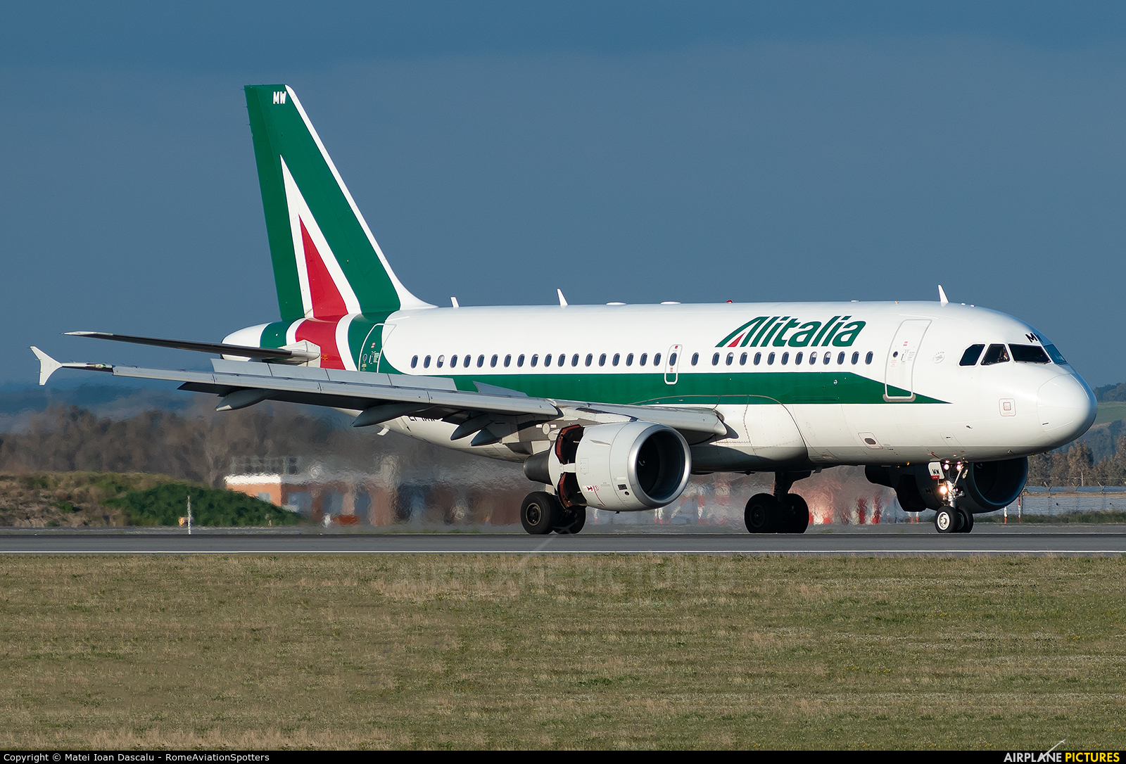 Alitalia EI-IMW aircraft at Rome - Fiumicino
