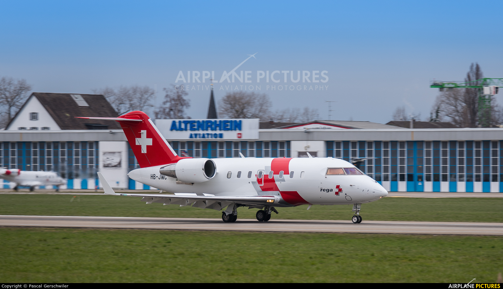 REGA Swiss Air Ambulance  HB-JWC aircraft at St. Gallen - Altenrhein